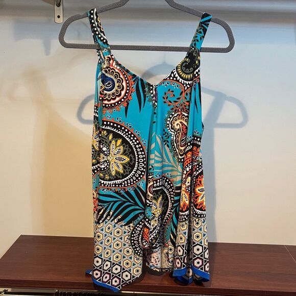 Melissa Paige Turquoise Paisley Camisole - Picture 3 of 7